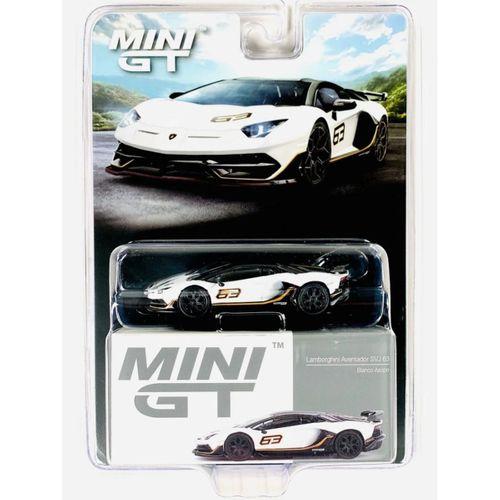 Eğitici Oyuncak Mini GT 1/64 Lamborghini Aventador SVJ 63 Bianco Asopo