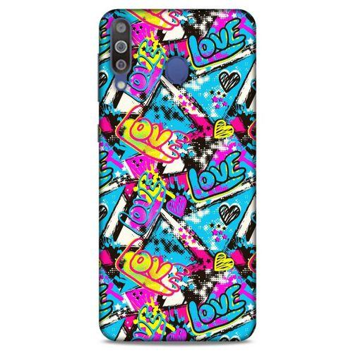 Graffitix (23) Desenli Silikon Kapak Samsung Galaxy M30 Kılıf