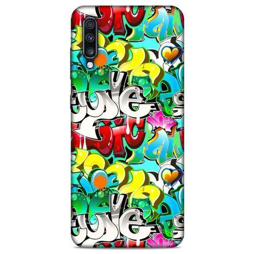 Graffitix (13) Desenli Silikon Kapak Samsung Galaxy A70 Kılıf