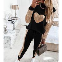 Kadın Uzun Kollu Yarım Balıkçı Yaka Pul Payet Detay Iki Iplik Ikili Takım