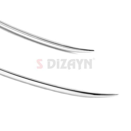 S-Dizayn VW Golf 8.5 Makyajlı HB Krom Ön Tampon Çıtası 4 Prç. 2024 Üzeri A+ Kalite