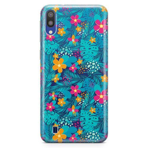 Samsung Galaxy M10 Kılıf Hawai Palmiye Arka Kapak Koruma Desenli Full Koruyucu