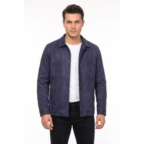 Erkek Siyah Regular Fit Mevsimlik Süet Spor Mont BGL-ST05436