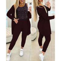 Kadın Uzun Kollu Krep üçlü Takım