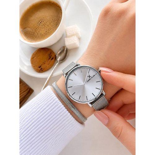 Daniel Klein 2 Yıl Garantili Hasır Çelik Kordon 3 Atm Suya Dayanıklı Kadın Kol Saati HS12809.2