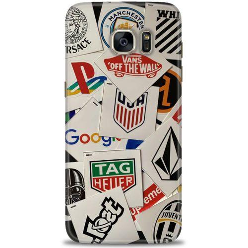 Samsung Galaxy S7 Edge Kılıf HD Baskılı Kılıf - Off The Wall + Tam Ekran Koruyucu