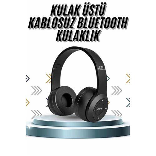 Kulak Üstü Bluetooth Kulaklık Yüksek Ses Kaliteli Ayarlanabilir
