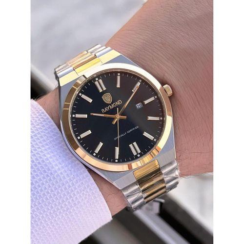 Raymond Nişan Ve Damatlara Özel Çelik Kordon 2 Yıl Garantili 5 Atm Erkek Kol Saati+Bileklik RMD.27