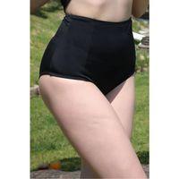 Kadın Yüksek Bel Tek Alt Bikini Siyah
