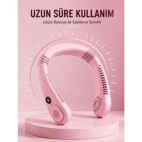 Pembe Boyun Fanı Sessiz Çalışan Usb Taşınabilir Kişisel Serinletici