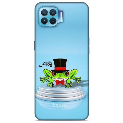 Oppo Reno 4 Lite Kılıf FunnyMaX (7) Telefon Kılıfı Açık Mavi Kurbağa