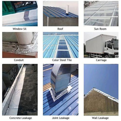 Su Geçirmez Çatlak Bandı 10cm 5m Yüksek Sıcaklık Dayanıklı Çatı Boru Duvar Onarım Çamur Bant