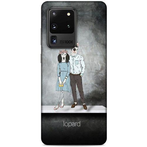 Samsung Galaxy S20 Ultra Kılıf FunnyMaX (46) Core Armor Kılıf Antrasit Köpek