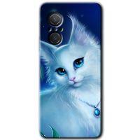 Huawei Nova 9 SE HD Baskılı Kılıf + 9D Tam Ekran Koruyucu - Cat Glance