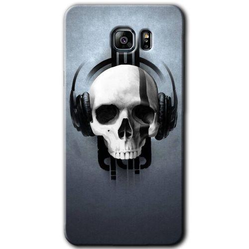 Galaxy Note 5 Kılıf HD Desen Baskılı Arka Kapak - Müzik Kurukafa