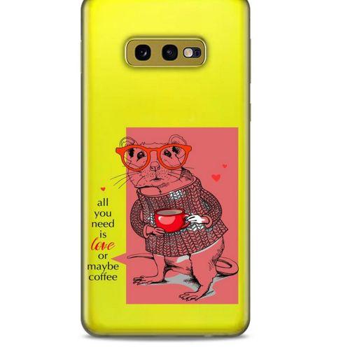 Zoologix (31) Samsung Galaxy S10e Şeffaf Kılıf Silikon Desenli