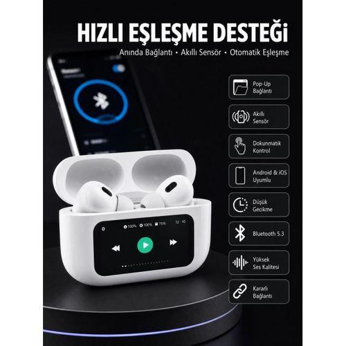 Dokunmatik Ekranlı Anc/enc Yeni Nesil Pro Bluetooth Kulaklık Dokunmatik Ekran Yeni Nesil