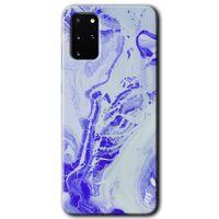 Galaxy S20 Plus Kılıf HD Desen Baskılı Arka Kapak - Cranny Liquid Wall + Kırılmaz Cam