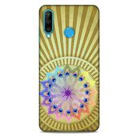 Huawei P30 Lite Kılıf Desenli Özel Seri Tüyler (27) Tasarımlı Kılıf