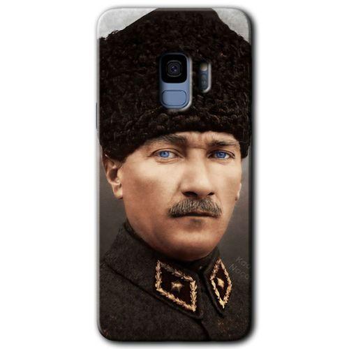 Samsung Galaxy S9 Kılıf HD Desen Baskılı Arka Kapak - Başkomutan Atatürk