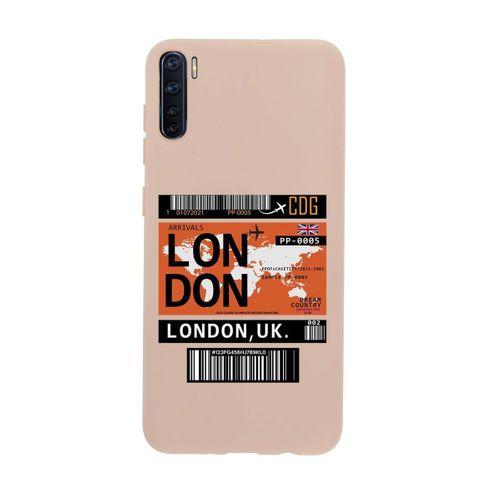 Oppo A91 London Premium Silikonlu Telefon Kılıfı