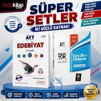 Limit Yayınları AYT Edebiyat El Kitabı ile AYT Türk Dili ve Edebiyatı Soru Bankası Panik Yok 2 Kitap Set