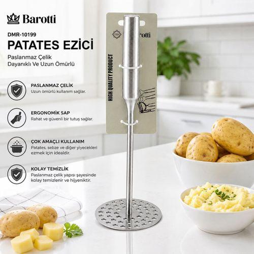 Metal Patates Ezici 26.5 cm (Çap 8 cm)