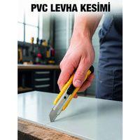 5’li Profesyonel Metal Falçata Seti Ergonomik Saplı Çok Amaçlı Kesici Maket Bıçağı