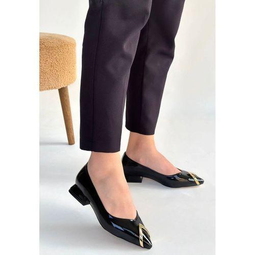 Goes Siyah Rugan Babet Ayakkabı