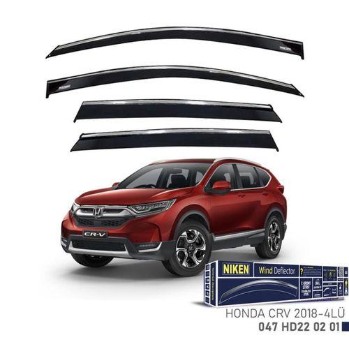 Honda CR V Niken Kromlu Cam Rüzgarlığı 4lü Set 2018 ve Üstü