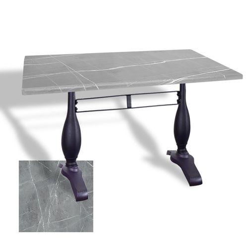 Dockers Çipa 3011 Döküm Ayak Masa 80x140 cm - (Werzalit, Wermodin ve Allzalit Tabla) - Light Temperado