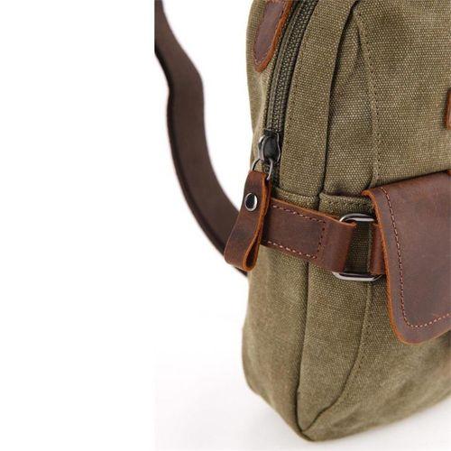 Ççs 51396 Kanvas Omuz Askılı Çapraz Çanta Yeşil