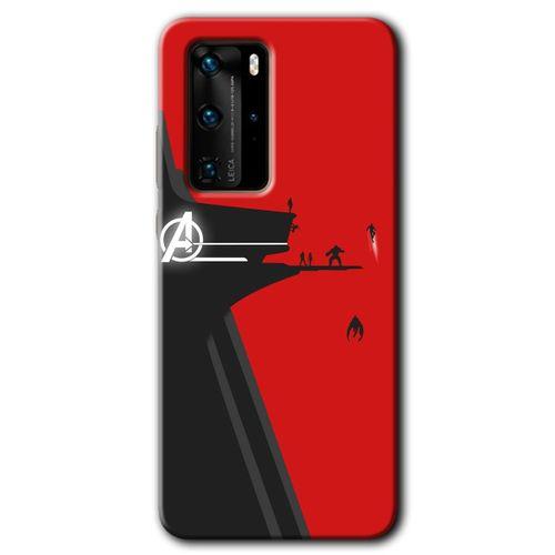 Potkal Hediye Fabrikası Huawei P40 Pro Kılıf HD Desen Baskılı Arka Kapak - Avengers Tower