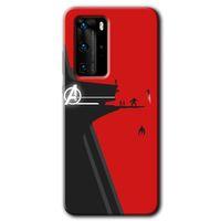 Potkal Hediye Fabrikası Huawei P40 Pro Kılıf HD Desen Baskılı Arka Kapak - Avengers Tower