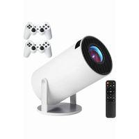 4k Wireless Çift Kollu Kumandalı Oyun Projeksiyonu Retro Video Oyunu