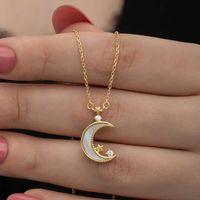 Lucky Life 925 Ayar Gumuss Gold Ay Yıldız Lucky Life Lucky Life Kadın Kolye