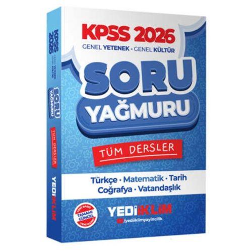 Yediiklim KPSS Genel Yetenek - Genel Kültür Tüm Dersler Soru Yağmuru