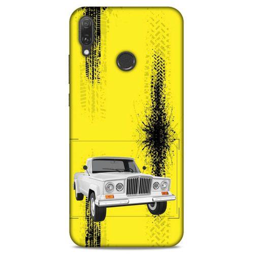 Lopard Huawei Y9 2019 Uyumlu Kılıf PickUpX (16) Kalın Kılıf Kaymak Beyaz