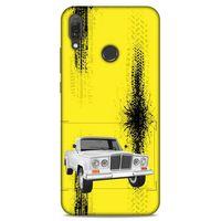 Lopard Huawei Y9 2019 Uyumlu Kılıf PickUpX (16) Kalın Kılıf Kaymak Beyaz