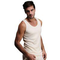 Hasyün Erkek Merinos Yünü Kalın Askılı Geniş Yaka Fanila