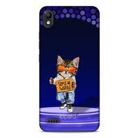 LG K20 2019 Kılıf FunnyMaX (42) Rugged Armor Kılıf Kedili Mor