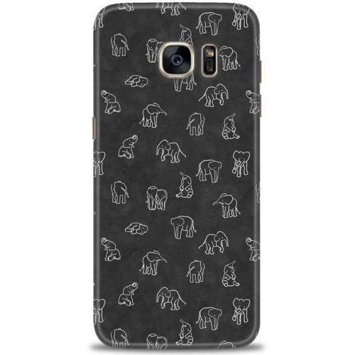 Samsung Galaxy S7 Edge Kılıf HD Baskılı Kılıf - Filler + Tam Ekran Koruyucu