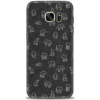 Samsung Galaxy S7 Edge Kılıf HD Baskılı Kılıf - Filler + Tam Ekran Koruyucu