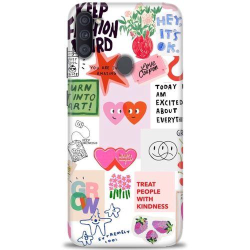 Samsung Galaxy A11 Kılıf HD Baskılı Kılıf - Keep Fashion + Tam Ekran Koruyucu