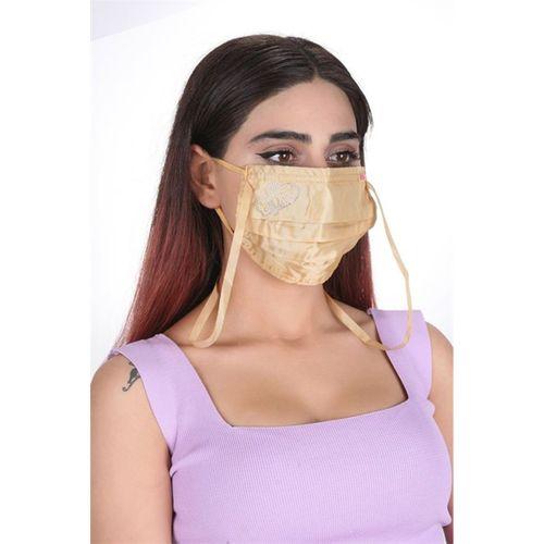 Gümüş İyonlu Boyundan Askılı Yıkanabilir Taşlı Maske K-2