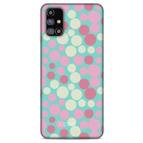 Samsung Galaxy M31s Kılıf Pastel Renkler (50) Shockproof Kılıf Bordo Pembe