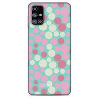 Samsung Galaxy M31s Kılıf Pastel Renkler (50) Shockproof Kılıf Bordo Pembe