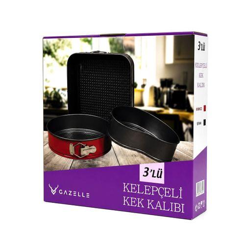 Yuvarlak Metal Kelepçeli Kek Kalıbı