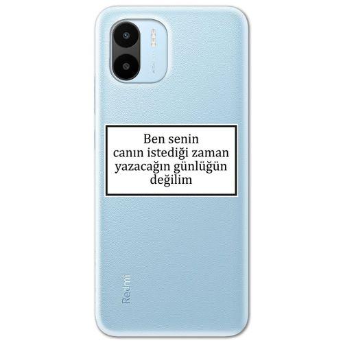 Xiaomi Redmi A1 Kılıf HD Yazı Baskılı Silikon Arka Kapak - Yazı 10