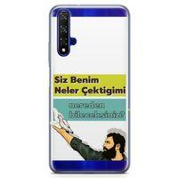 Honor View 20 Kılıf Caps Ahmet Kaya Arka Kapak Koruma Desenli Full Koruyucu